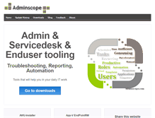Tablet Screenshot of adminscope.com